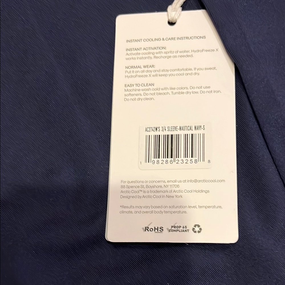 Blue Relaxed Boxy Long Sleeve Tee - Picture 3 of 6